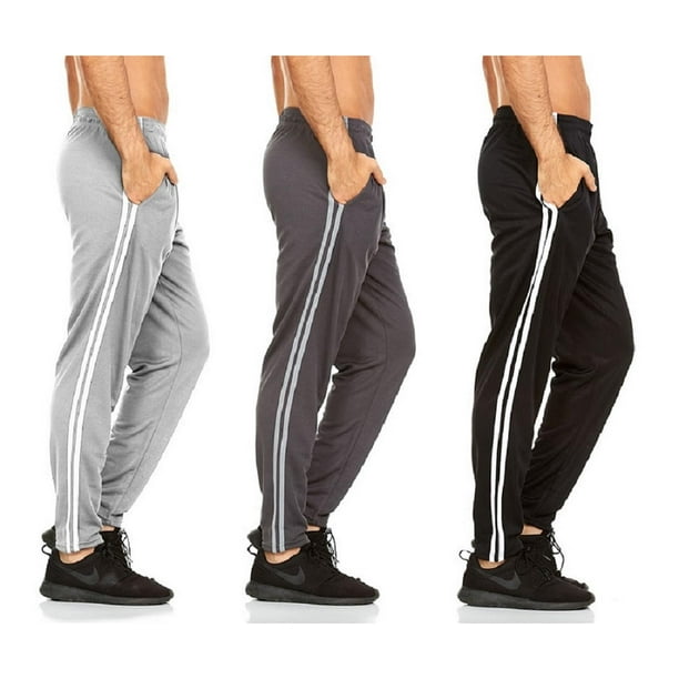 Mens Track Pants Stripe Jogger Moisture Wicking Active Training Cross Fit Run Mens Track Pants Stripe Jogger Moisture Wicking Active Training Cross Fit Run